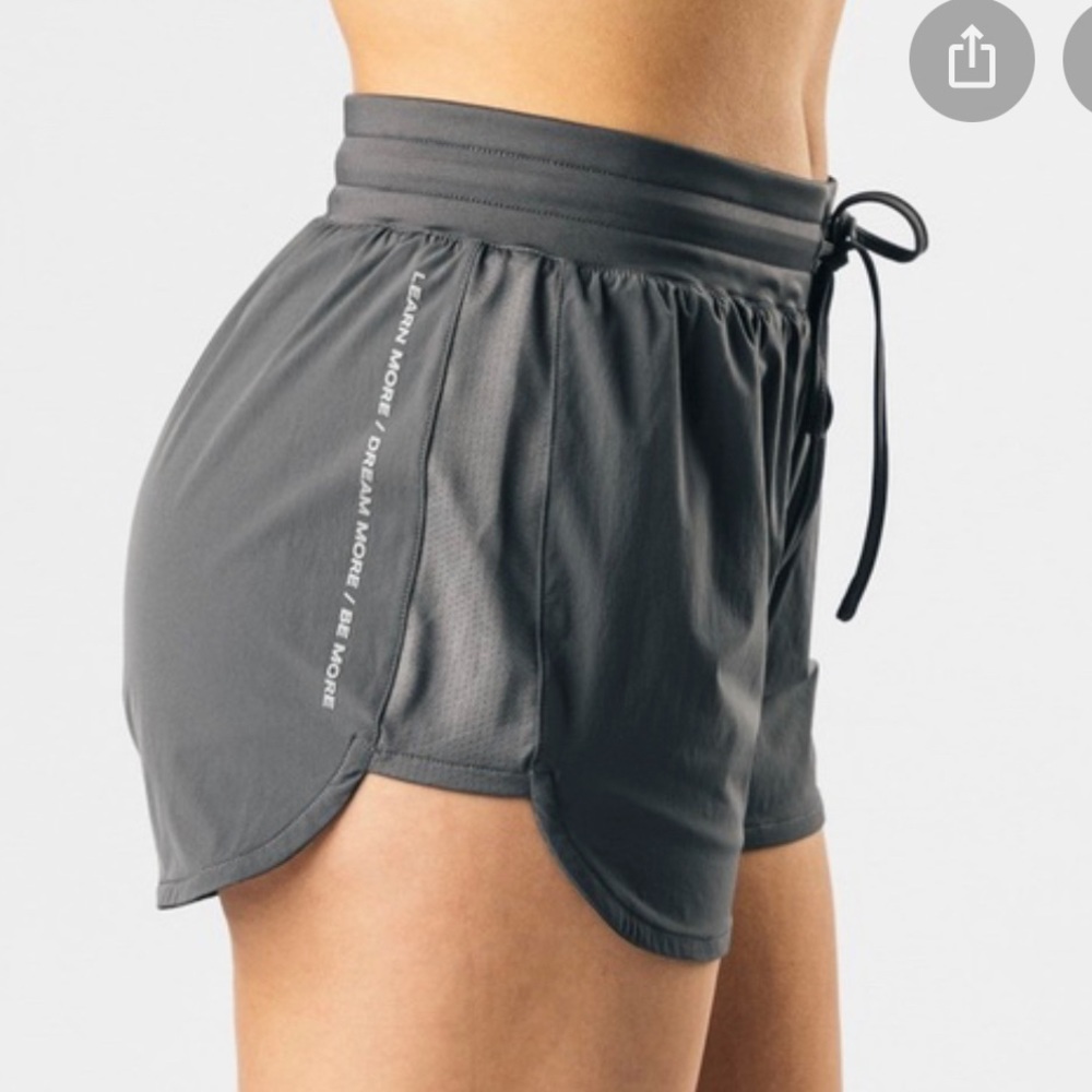 Alphalete Active Shorts- Tundra Grey in XS